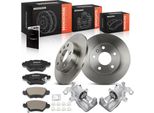Frankberg 2X Pinza Freno+2X Dischi Freno+4X Pastiglie Freno Posteriori Per Opel Astra G Cabriolet Coupe Zafira A Mpv T98