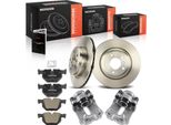 Frankberg 2X Pinza Freno+2X Dischi Freno+4X Pastiglie Freno Posteriori Per Bmw Serie 3 Cabrio E90 E93 E91 E92 E84