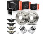 Frankberg 2X Pinza Freno+2X Dischi Freno+4X Pastiglie Freno Posteriori Per Bmw Serie 5 Touring E39 1997-2004