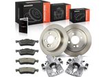 Frankberg 2X Pinza Freno+2X Dischi Freno+4X Pastiglie Freno Posteriori Per Mini Mini Cabriolet R50 R53 R52