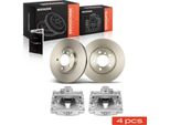 Frankberg 2X Pinza Freno+2X Dischi Freno Anteriori Per Mini Mini Countryman R60 R61