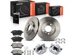 Frankberg 2X Pinza Freno+2X Dischi Freno+4X Pastiglie Freno Anteriori Per Mini Mini Countryman Paceman R60 R61