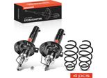 Frankberg 2X Molla Sospensione+2X Ammortizzatore Pressione Gas Anteriore Per Vw Tiguan 5N 1.4L 2.0L
