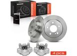 Frankberg 2X Pinza Freno+2X Dischi Freno Posteriori Per Mercedes-Benz W201 C124 W124
