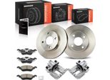 Frankberg 2X Pinza Freno+2X Dischi Freno+4X Pastiglie Freno Anteriori Per Ford Focus Furgone/Station Wagon Daw Dbw Dnw
