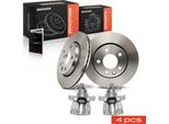 Frankberg 2X Pinza Freno+2X Dischi Freno Posteriori Per Vw Transporter T5 T6 7E 7H 7J