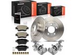 Frankberg 2X Pinza Freno+2X Dischi Freno+4X Pastiglie Freno Posteriori Per Opel Corsa D Furgone/Hatchback S07