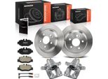 Frankberg 2X Pinza Freno+2X Dischi Freno+4X Pastiglie Freno Posteriori Per Mercedes-Benz Vito Bus Mixto W639