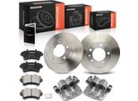 Frankberg 2X Pinza Freno+2X Dischi Freno+4X Pastiglie Freno Anteriori Per Opel Movano X70 Nissan Interstar X70