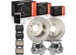 Frankberg 2X Pinza Freno+2X Dischi Freno+4X Pastiglie Freno Posteriori Per Opel Vectra B Cc Caravan J96