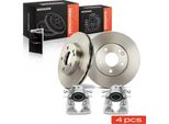 Frankberg 2X Pinza Freno+2X Dischi Freno Anteriori Per Mercedes-Benz W176 W242 W246