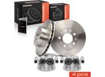 Frankberg 2X Pinza Freno+2X Dischi Freno Anteriori Per Fiat Ducato 250 CitroëN Jumper