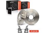 Frankberg 2X Pinza Freno+2X Dischi Freno Posteriori Per Opel Corsa D S07 1.4L 1.7L 1.6L