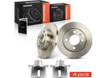 Frankberg 2X Pinza Freno+2X Dischi Freno Anteriori Per Vw Caddy Skoda Felicia Favorit