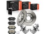 Frankberg 2X Pinza Freno+2X Dischi Freno+4X Pastiglie Freno Posteriore Per Vw Transporter T5 T6