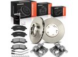 Frankberg 2X Pinza Freno+2X Dischi Freno+4X Pastiglie Freno Anteriori Per Ford Transit Tourneo