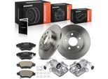 Frankberg 2X Pinza Freno+2X Dischi Freno+4X Pastiglie Freno Posteriori Per Opel Astra G Cabriolet Coupe Zafira A Mpv T98