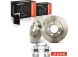 Frankberg 2X Pinza Freno+2X Dischi Freno Posteriori Per Vw Golf 4 Bora 1J Audi A3 Tt