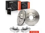 Frankberg 2X Pinza Freno+2X Dischi Freno Anteriori Per Vw Touareg 7L6 7L7 7LA