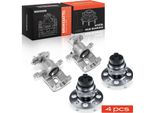 Frankberg 2X Pinza Freno + 2X Mozzo Ruota Asse Posteriore Sinistra Destra Per Kia Picanto J10 1.0L 1.1L 2005-2011