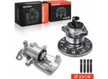 Frankberg 1X Pinza Freno + 1X Mozzo Ruota Asse Posteriore Sinistro Per Opel Zafira B A05 Zafira Family 2005-2015