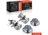Frankberg 2X Pinza Freno + 2X Mozzo Ruota Asse Posteriore Sinistra Destra Per Vw Caddy Iii 2CB 2CJ 2KB 2KJ 2004-2015