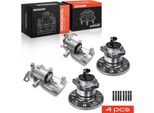 Frankberg 2X Pinza Freno + 2X Mozzo Ruota Asse Posteriore Sinistra Destra Per Opel Zafira B A05 Zafira Family 2005-2015