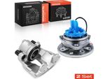 Frankberg 1X Pinza Freno + 1X Mozzo Ruota Asse Anteriore Destro Per Opel Astra H Caravan Gtc Zafira B 2006-2015