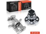 Frankberg 1X Pinza Freno + 1X Mozzo Ruota Asse Posteriore Sinistra Per Kia Picanto JJ10E 1.0L 1.1L 2005-2011