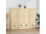 Vidaxl Tavole Alte 3 Pezzi In Legno Di Quercia Sonoma