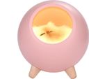 Techkidz, Luce Notturna Modello Sleepy Cat, Rosa