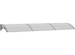 Vidaxl Tettoia Per Porte Grigio 300X75 Cm In Policarbonato