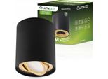 Lumiled Faretto Da Superficie Faretto Da Superficie Faretto Da Superficie Faretto Da Soffitto GU10 Led Faretto Da Soffitto Orientabile Lampada Da Soffitto Rotonda Oro Nero 84 Mm
