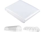 Fortuna Lai Telo Per Serra 6X10 M Impermeabile Telo Da Giardino Con Protezione Uv, Telo In Plastica Extra Spesso E Resistente Agli Strappi, Telo Di Copertura Per Tunnel In Plastica Per Serra, Telo Per Tunnel Per Esterni Trasparente