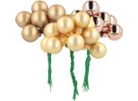 Eleganti Mini Baubles Decorativi In Vetro Per Decorazioni Natalizie, 140 Pezzi