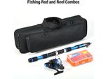 Canna Da Pesca E Mulinello Combinati Canne Da Pesca Telescopiche Mulinelli Da Esche Set Con Borsa Di Trasporto