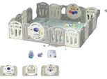 Parco Giochi Per Bambini, Dimensioni Regolabili, Materiale Sicuro, Recinzione 2L16Sssolo