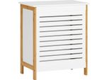 Cesto Portabiancheria, Ampio Spazio Di Archiviazione, Design Resistente, Bianco