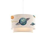 Sospensione Lampada Da Soffitto Per Bambini Saturno Bianca 30X20 Cm