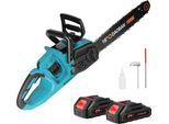 Motosega Elettrica, 16 Pollici, Motore Brushless, 2 Batterie