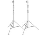 Treppiede, Acciaio Inox, Regolabile In Altezza, 2,8 M, 2 Pezzi
