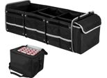 Organizzatore Per Il Bagagliaio Dell'auto, Materiale Impermeabile, Diversi Scomparti, Nero