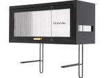 Mensola Da Parete Per Bagno, Struttura Robusta, Design Salvaspazio, Nero