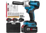 Avvitatore A Impulsi Elettrico, Coppia 380 Nm, Motore Brushless, 2 Batterie, Eu