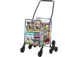 Carrello Spesa Pieghevole, Capacità Di Carico 50 Kg, Design Pieghevole, Nero