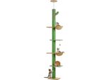 Albero Per Gatti, Altezza Regolabile, Gioco Interattivo, AMT0340GN, L