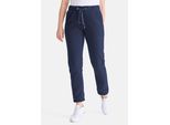 Sporthose STOOKER WOMEN JUDY II Sporthose, Damen, Gr. 40/42, navy, angeraute Sweatware, 70% Polyester, 27% Baumwolle, 3% Elasthan, gerade lang, Hosen Sporthose, Sporthose Regular Fit Sport Synthetic für Damen