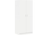 Vidaxl Armadio Bianco 80X52X180 Cm Materiale A Base Di Legno