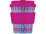 Tazza Ecoffee Messaggi Dal Mondo Invisibile Pla - Becher To Go 240 Ml - Fuchsie Silikon