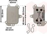 Van Wezel 09013703 - Radiatore Olio Oe 9804281280 Per Jumpy (V), DS5, DS4, DS3, C4 Picasso Ii, C4 Ii (Nc), C4 G-Picasso Ii (Da, De), C4 Cactus, C3 Picasso (Sh), C3 Iii (Sx), C3 Ii (Sc), C3 Aircross Ii (2C, 2R), C-Elysee (Dd), Berlingo, DS5 (Kf), DS4 (Nx), Crossland X, Combo (K9), Traveller (V), Rifter, Partner Tepee, Partner (K9), Partner, Expert (V), 508 (8E), 508 (8D), 5008 Ii, 5008 I, 308 Sw Ii